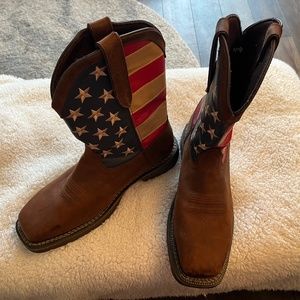 Men's Durango Rebel Flag Steel Toe Boots